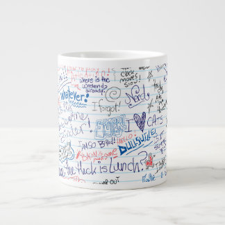 Caneca De Café Grande Arte Totalmente Divertida - Dodles da Escola