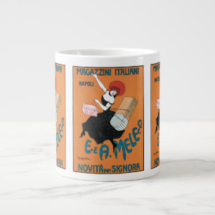 Caneca De Café Grande Arte Vintage Art Nouveau Magazzini Italiani por Ca