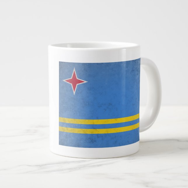 Caneca De Café Grande Aruba (Frente Esquerda)