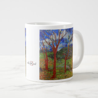 Caneca De Café Grande Árvore colorida