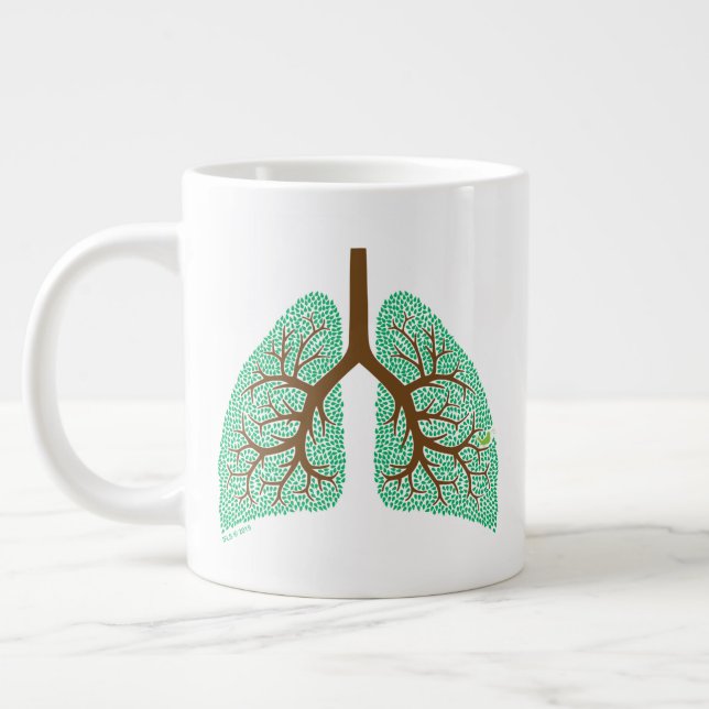 Caneca De Café Grande Árvore pulmonar (Esquerda)