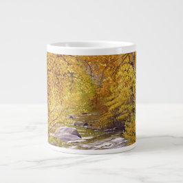 Caneca De Café Grande Árvores de Aspen Coloridas de Outono em Morrison C