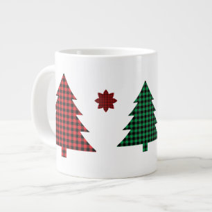 Caneca De Café Grande Árvores de Xadrez de Búfalo