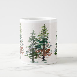 Caneca De Café Grande Árvores Florestais Eververdes
