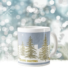 Caneca De Café Grande Árvores SG e Estrela