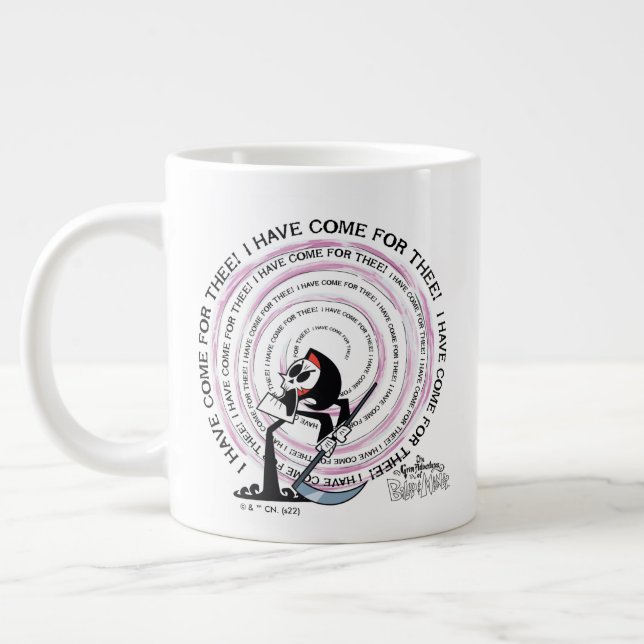 Caneca De Café Grande As Aventuras Grim de Billy & Mandy - Ceifador (Esquerda)
