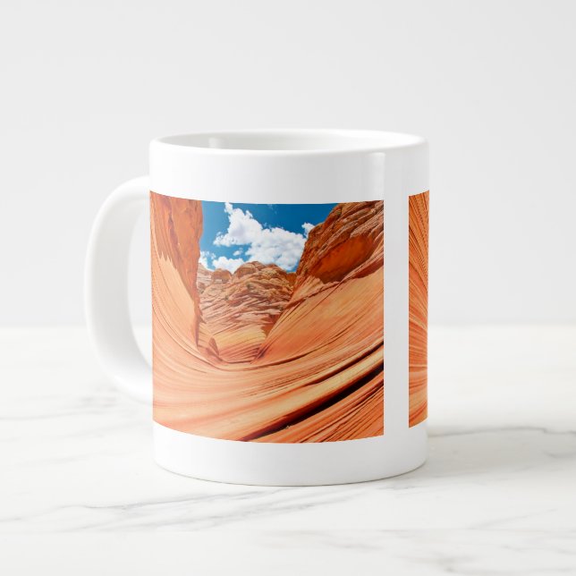 Caneca De Café Grande As cores da onda (Frente Esquerda)