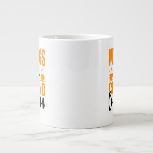 Caneca De Café Grande As Manhãs São Para Café E Contemplação