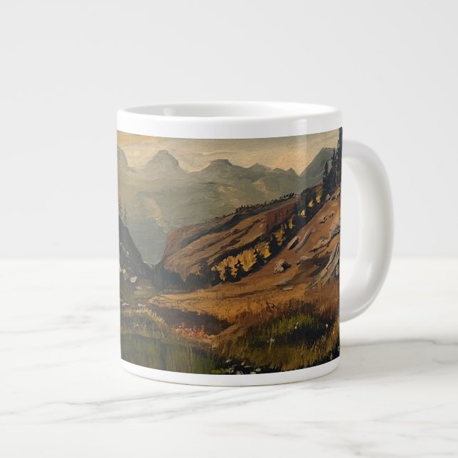 Caneca De Café Grande Às Montanhas, Original por Gary Poling (Frente Esquerda)