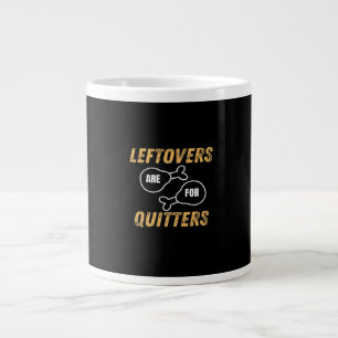 Caneca De Café Grande As Sobreposições São Para Os Quitters - Gráfico Re