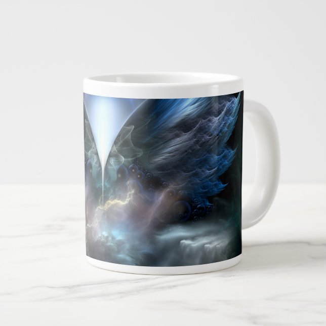 Caneca De Café Grande Asas De Mug Leve (Frente Esquerda)
