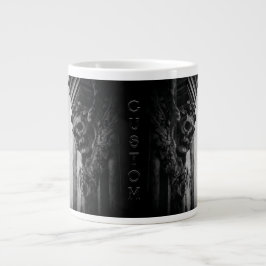 Caneca De Café Grande Asas de Pedra Caveira