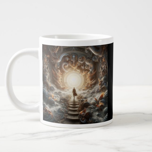 Caneca De Café Grande Ascension to the Light (Esquerda)