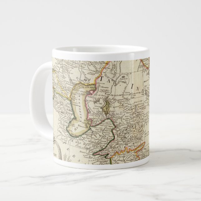 Caneca De Café Grande Ásia Central (Frente Esquerda)