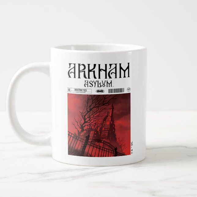 Caneca De Café Grande Asilo Arkham: Restrito (Esquerda)