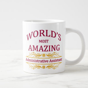 Caneca De Café Grande Assistente administrativo
