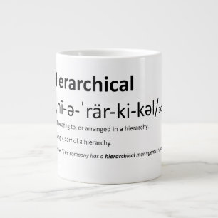 Caneca De Café Grande Assistente de pronúncia hierárquico