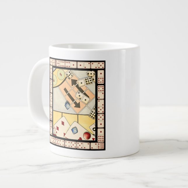 Caneca De Café Grande Assórdio Embrulhado de Jogos de Oportunidade (Frente Esquerda)