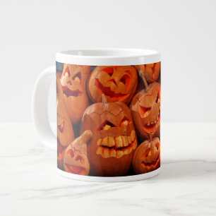Caneca De Café Grande Assustador Jack O Lanterna Halloween Pumpkins 2