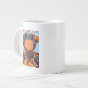 Caneca De Café Grande Astoria, Oregon King Crab