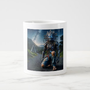 Caneca De Café Grande Astral Blue Jeans Warrior