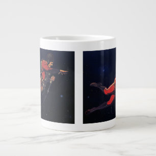 Caneca De Café Grande Astronauta de Ficção Científica Vintage no Exte