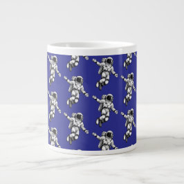 Caneca De Café Grande Astronauta no espaço