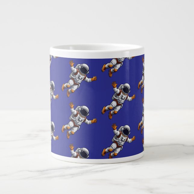Caneca De Café Grande Astronauta no espaço (Frente)