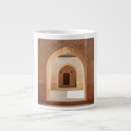 Caneca De Café Grande Asymmetrical Plaster Arch Quiet Minimalism