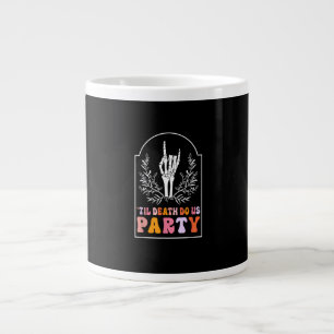 Caneca De Café Grande Até a morte, o esqueleto do nosso partido retro-Gr