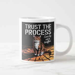 Caneca De Café Grande Até Meu Gato Questiona Seu Processo