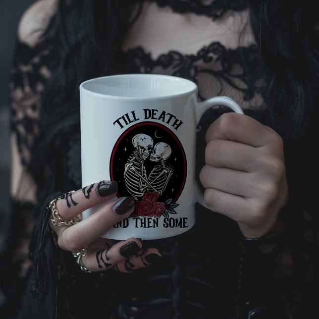 Caneca De Café Grande Até que a Morte e um Pouco Mais (Criador carregado)