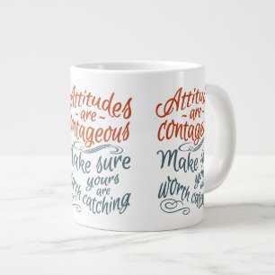 Caneca De Café Grande ATITUDES MOLES motivacionais