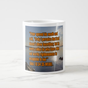 Caneca De Café Grande Atos 10:34-35 WEBU Mug