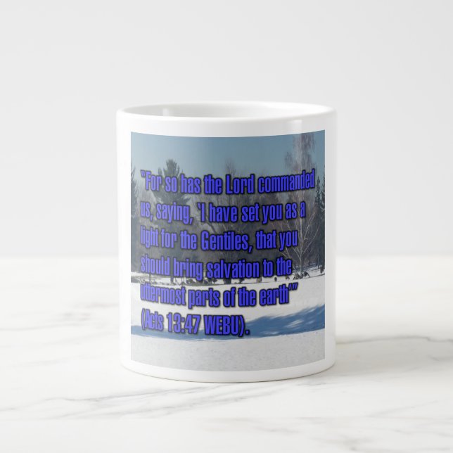 Caneca De Café Grande Atos 13:47 WEBU Mug (Frente)