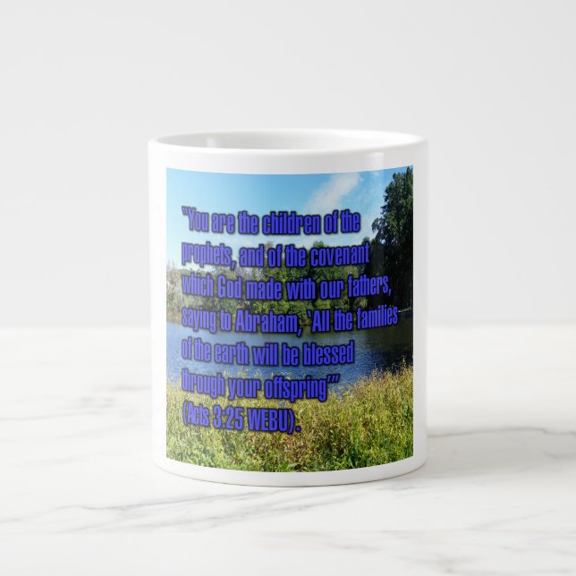 Caneca De Café Grande Atos 3:25 WEBU Mug (Frente)