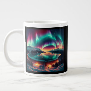 Caneca De Café Grande Aureola Borealis, no Alasca