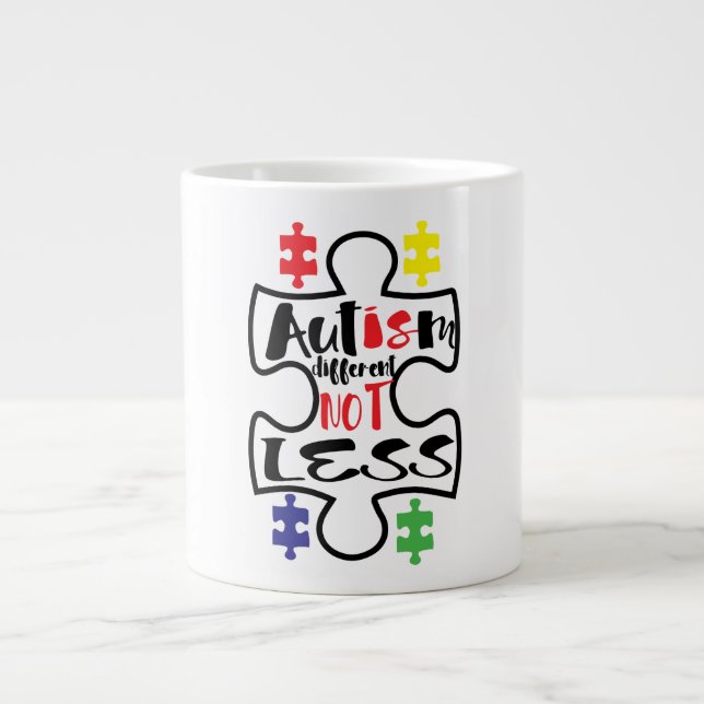 Caneca De Café Grande Autismo Jumbo Mug (Frente)