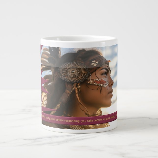 Caneca De Café Grande "Autocontrole É SEU Superpoder" (Frente)