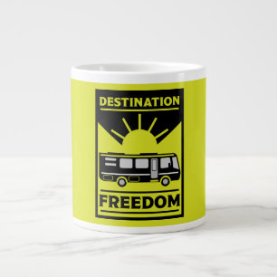 Caneca De Café Grande Autohome Camping RV Freedom
