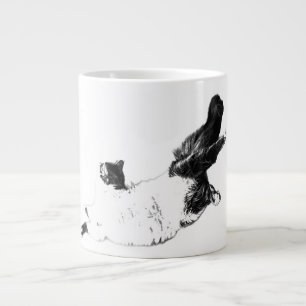 Caneca De Café Grande Autumn Heart Cat