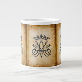 Caneca De Café Grande Ave Maria Monograma