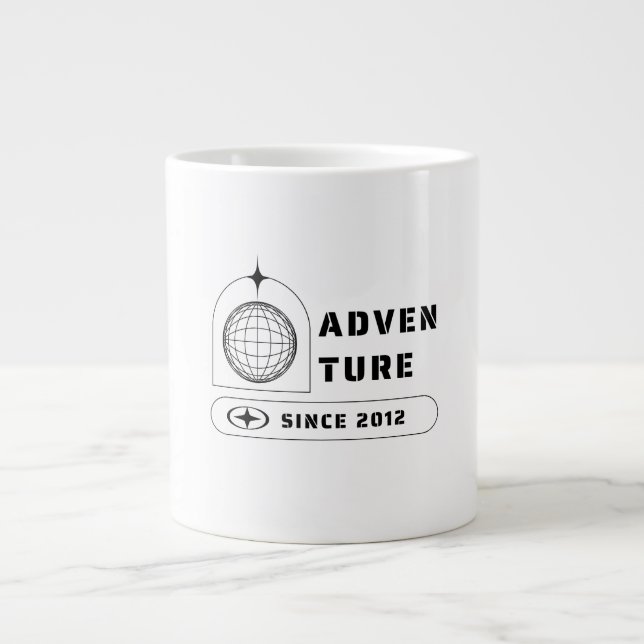 Caneca De Café Grande Aventura Desde 2012 (Frente)