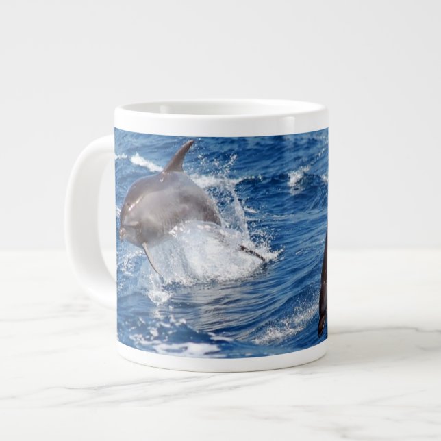 Caneca De Café Grande Aventura Dolphin (Frente Esquerda)