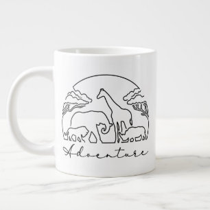 Caneca De Café Grande Aventura e Safari na África