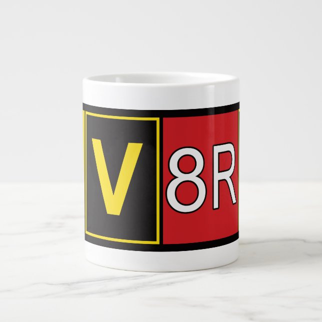Caneca De Café Grande Aviatrix - AV8RX (Frente)