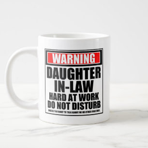 Caneca De Café Grande Aviso Ao Duro De Direito No Trabalho