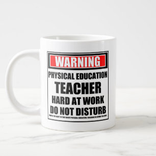 Caneca De Café Grande Aviso ao Duro de Professores de Educação Física