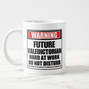 Caneca De Café Grande Aviso sobre o futuro Duro de profissionais no trab