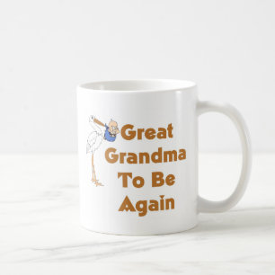 Caneca De Café Grande avó da cegonha a ser outra vez
